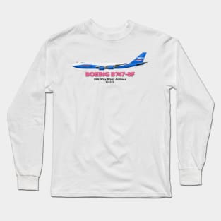 Boeing B747-8F - Silk Way West Airlines Long Sleeve T-Shirt